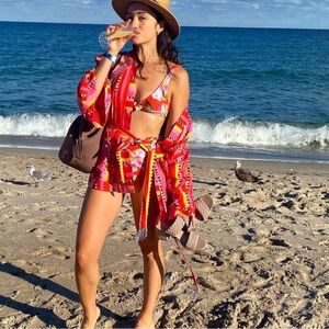 Farm Rio Lucy Stripes Kimono